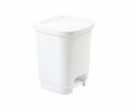 8Ltr White Pedal Bin