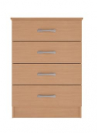 4 Drawer Chest - Rounded Top Narrow - Lissa Oak