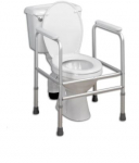 Aluminium Padded Height Adjustable Toilet Surround