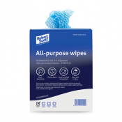 Anti-Bac Wipes All Purpose On Roll - Blue