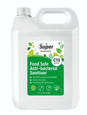 Anti-Bacterial Sanitiser Food Safe 5Ltr