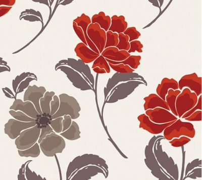 Duvet Cover - Single F/R (Envelope) Bloom Red