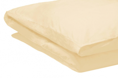 Single Duvet Cover - Cream Polycotton