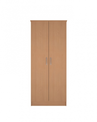 30Inch Wardrobe - Double Door Beech