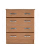 4 Draw Chest - Rounded Top Wide - Lissa Oak