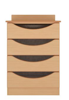 Dementia 4 Drawer Narrow Chest In Beech (24Inch Wide)
