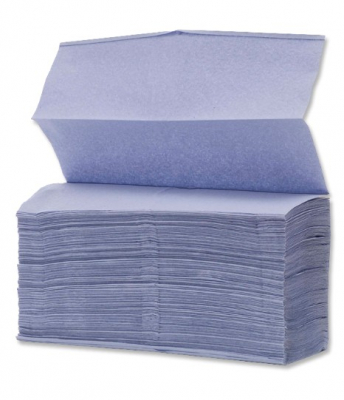 Blue V Fold Paper Hand Towels Case of 5000 Sheets