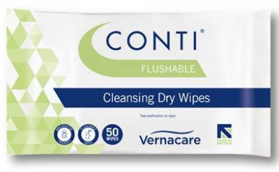 Conti Flushable Dry Wipe