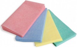 Colour coded disposable dish cloths