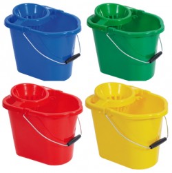 Colour coded mop buckets