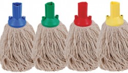 Colour coded mop heads