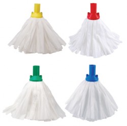 Colour coded mop heads