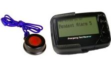 Alarm Pager With Pendant Or Wrist Panic Button 400m Range