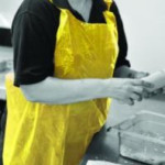 Yellow Aprons On Roll