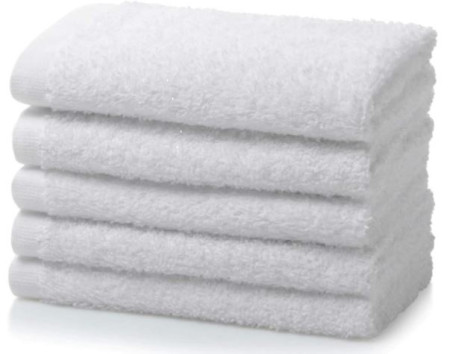 White Bathroom Flannel