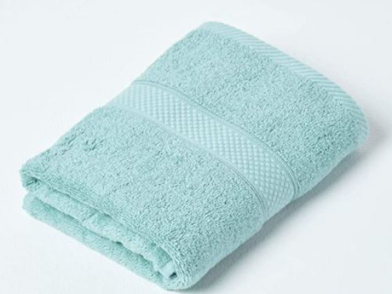 Pale Blue Bathroom Flannel