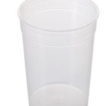 Clear No Handle Graduated Plastic Beaker