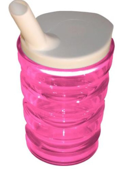 Sure Grip Pink Non Spill Mug with Lid