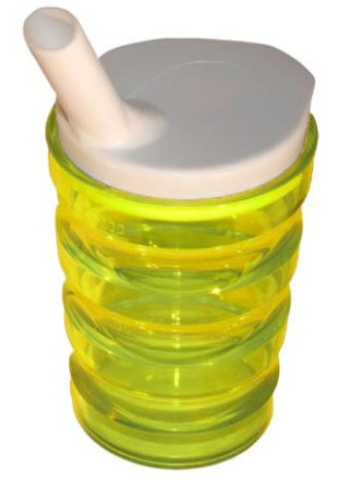Sure Grip Yellow Non Spill Mug With Lid