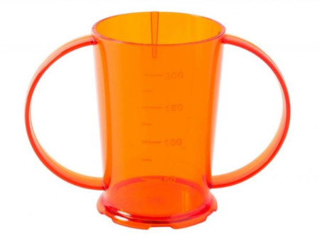 Orange Copolyester 2 handled Beaker