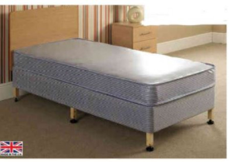 Single Divan Bed Base Extra Long 6ft6 - w/o legs