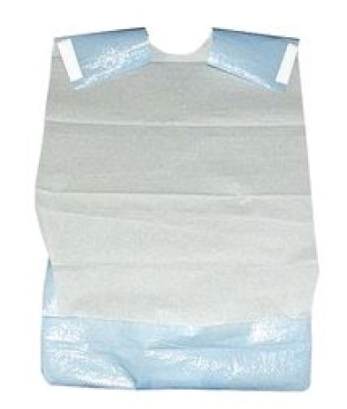 Self Adhesive Blue Disposable Bibs
