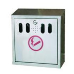 Square Wall Mounted Ashtray Bin