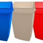 50L Lift Top Bin (Cream, Blue or Red)