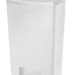 Rubbermaid White Slim Jim 50Ltr Step on Container Bin