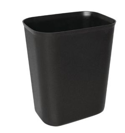 Rect Bedroom Bin - Black - 6L