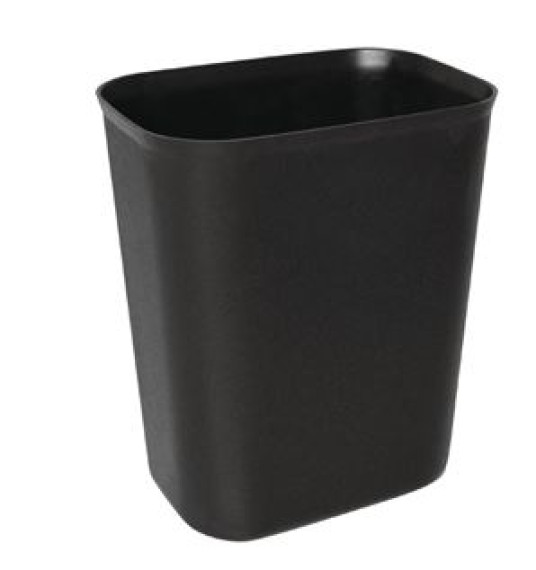 Rect Bedroom Bin - Black - 6L