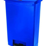 Rubbermaid Slim Jim 80Ltr Step On Container Bin - Blue