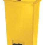 Rubbermaid Slim Jim 90Ltr Step On Container Bin - Yellow