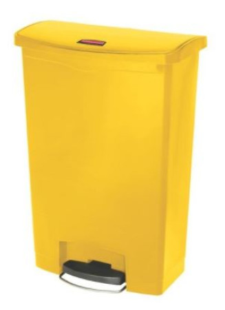 Rubbermaid Slim Jim 90Ltr Step On Container Bin - Yellow