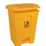 Pedal Bin - Polypropylene 45L Yellow