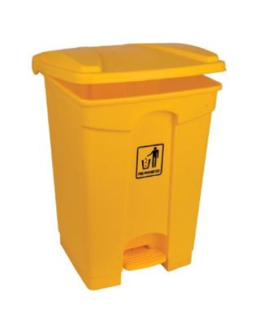 Pedal Bin - Polypropylene 45L Yellow