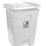Pedal Bin - Polypropylene 45L White