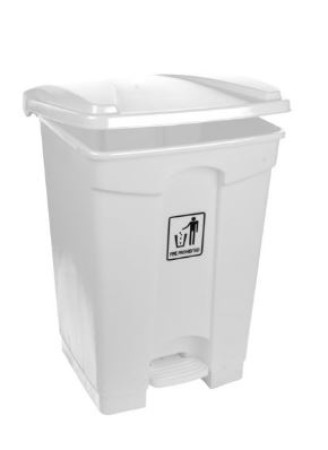 Pedal Bin - Polypropylene 45L White