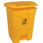 Polypropylene 87L Pedal Bin (Yellow or Grey)