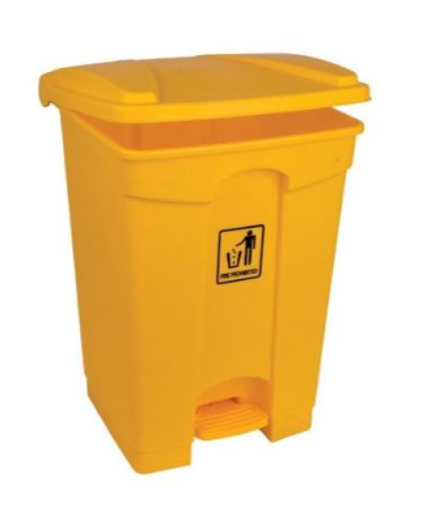 Polypropylene 87L Pedal Bin (Yellow or Grey)