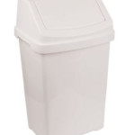 Swing Bin 50Ltr White Lid