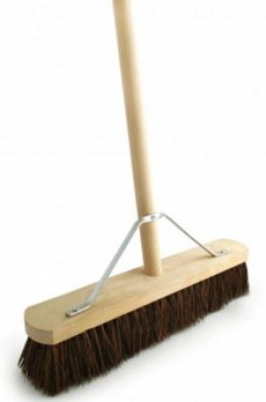 Platform Broom with Handle 24" x 55" - Stiff bristles