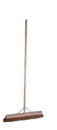 Platform Broom with Handle 24" x 55" - Soft Bristles