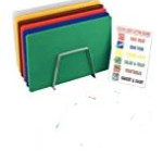 High Density Chopping board Set - inc rack & chart