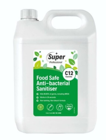 Anti-Bacterial Sanitiser Food Safe 5Ltr