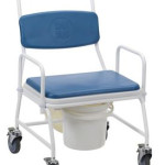 Bariatric Wheeled Commode 24" Width - SWL 203kg (30st)