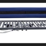 NAVY 2 Bar Cotside Bumpers Full Length Mesh with Zip