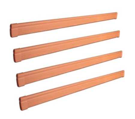 Extended Bed Side Rail -Lomond Set 4 - Beech