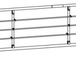 Scala Basic Metal Rails for Invacare Beds - 3/4 Length
