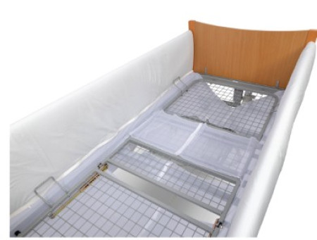 MRSA Resistant Connected Bed Rail Protectors - 2 Bar